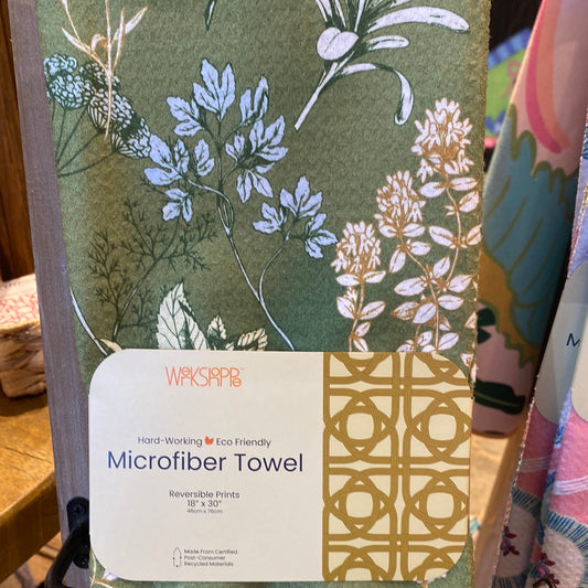 Kitchen Herbs microfiber kitchen towel