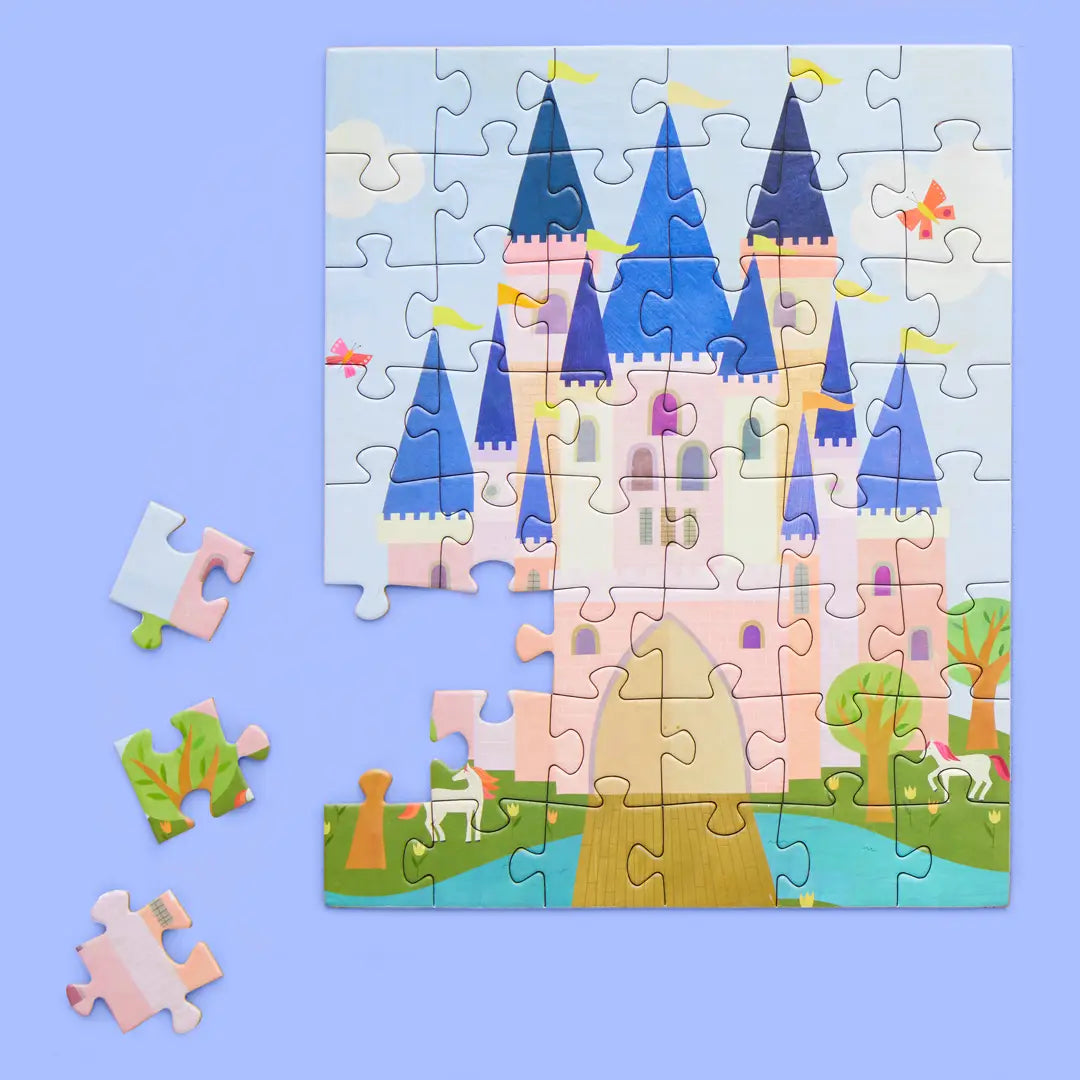 Pink Kids Castle Puzzle